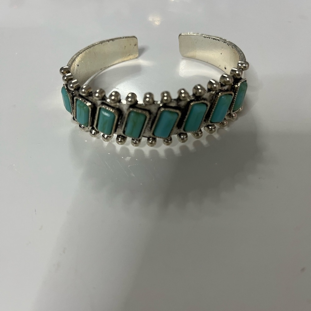Silver and Turquoise Bracelet